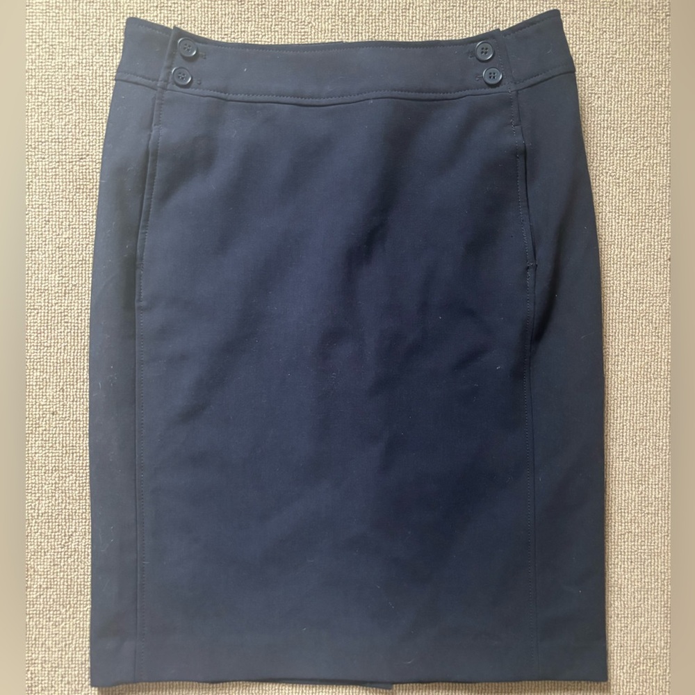 Talbots Dark Blue Pencil Skirt